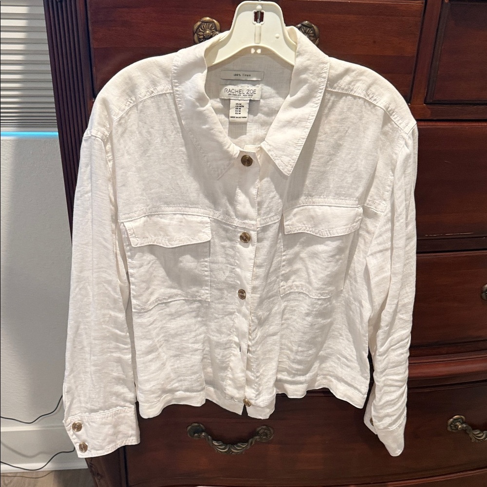 Rachel Zoe White Linen Apparel